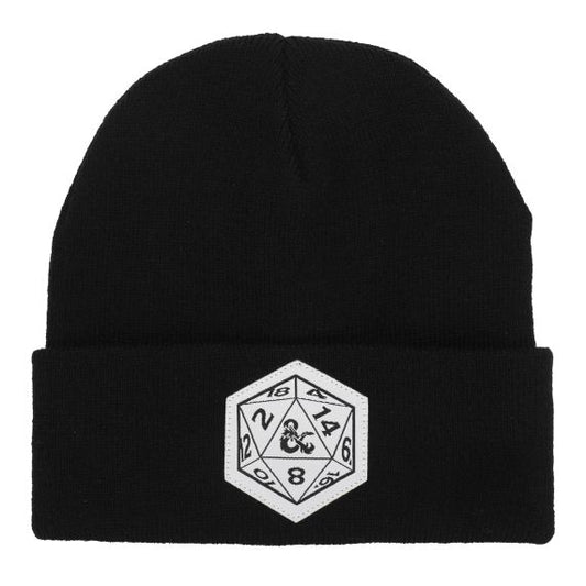 DUNGEONS AND DRAGONS - WOVEN LABEL BLACK BEANIE