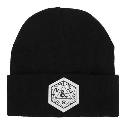 DUNGEONS AND DRAGONS - WOVEN LABEL BLACK BEANIE