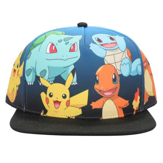 Pokemon Gen 1 Characters Snapback Hat